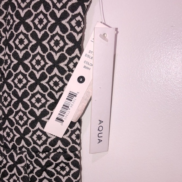 Aqua black & white romper size small new with tags - Picture 4 of 8